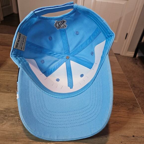Vtg North Carolina Tar Heels Strapback Hat Cap Blue UNC Embroidered NCAA Retro - Picture 9 of 10